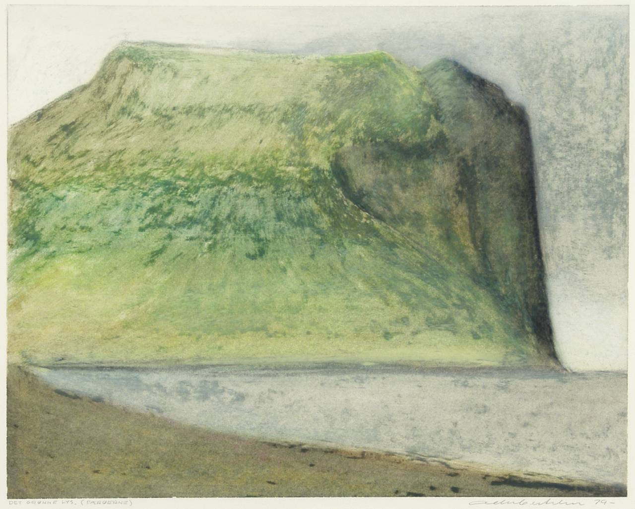 Maleri: Det grønne lys af Albert Bertelsen