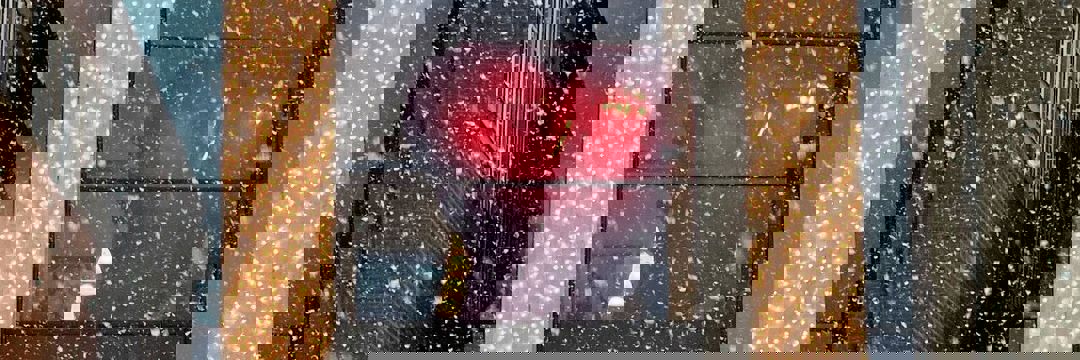 Vejle Kunstmuseum i snevejr