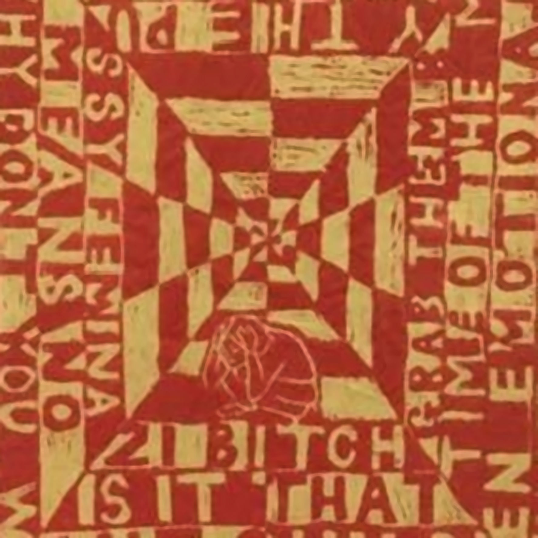 Johanne Jensen, Anti-rummelig, linoleumstryk, Holstebro Gymnasium