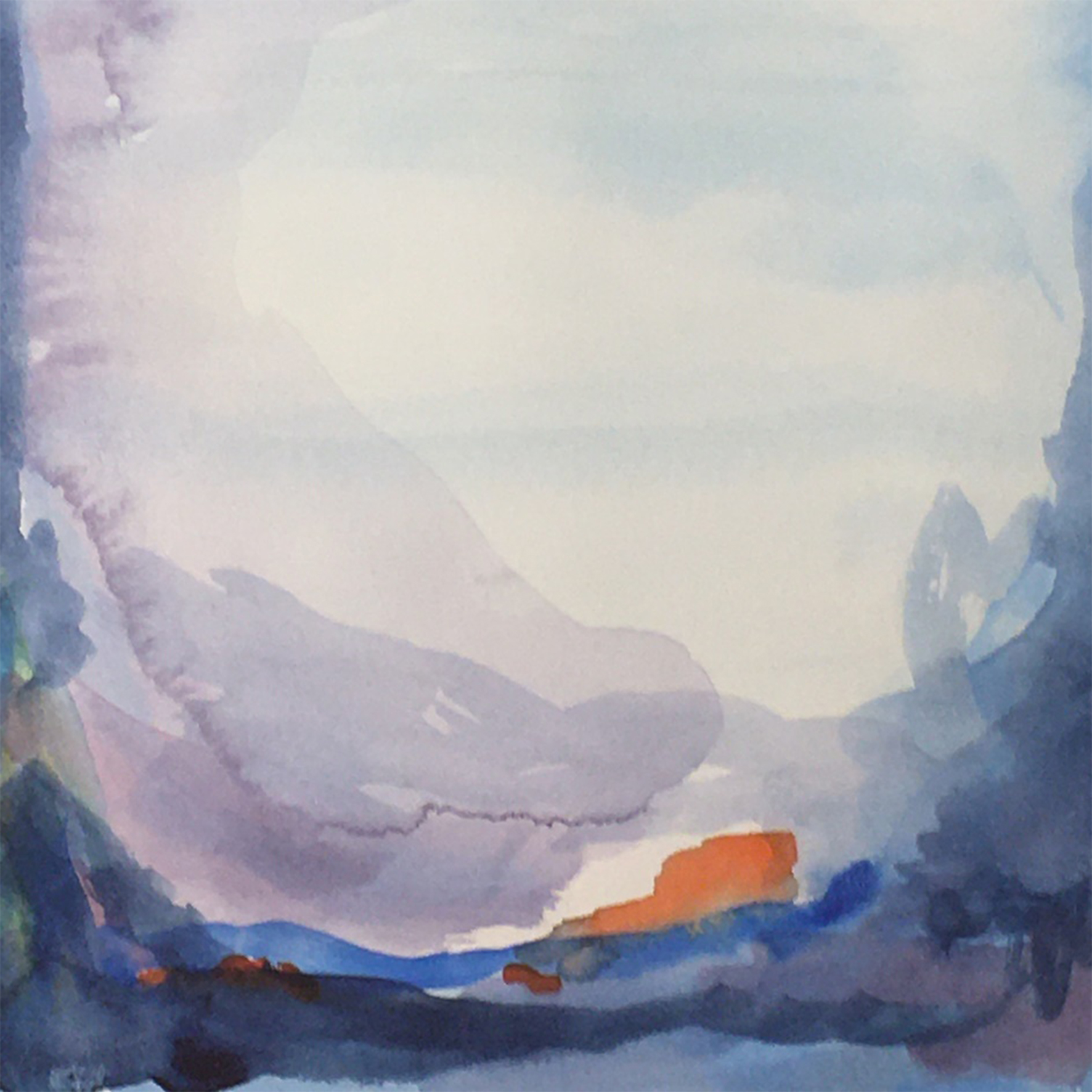 Asha Rüegger Jensen, Station Nord, akvarel, Odsherred Gymnasium