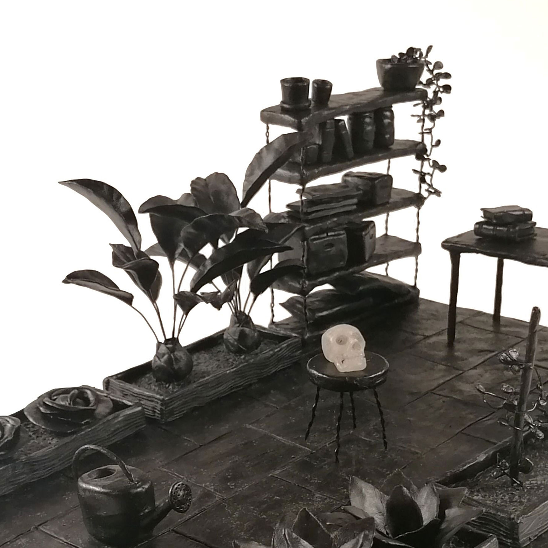 Freja Lund Jespersen, Garden of Shadows, skulptur, Viborg Gymnasium & HF