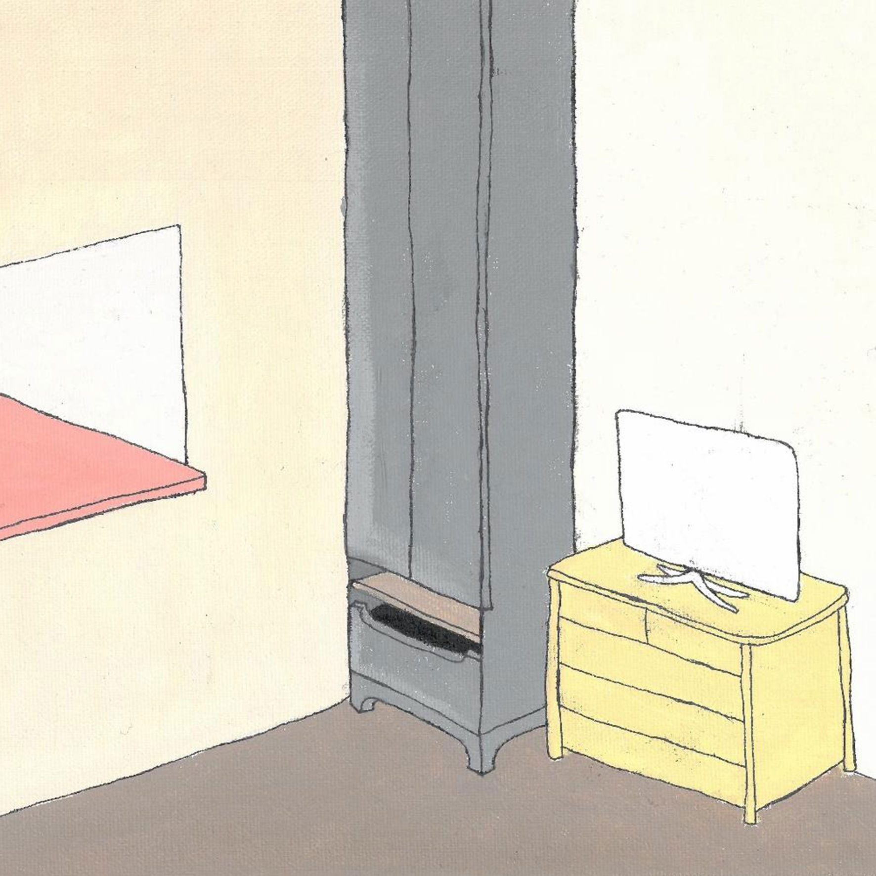 Vincent Huynh, Uden titel, Akryl på lærred, Århus Statsgymnasium