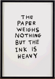 Værk af David Shrigley